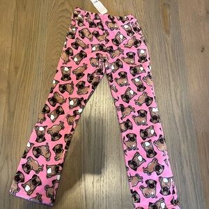 Candy Pink NEW Super Soft pink Pug pajama pants with pockets